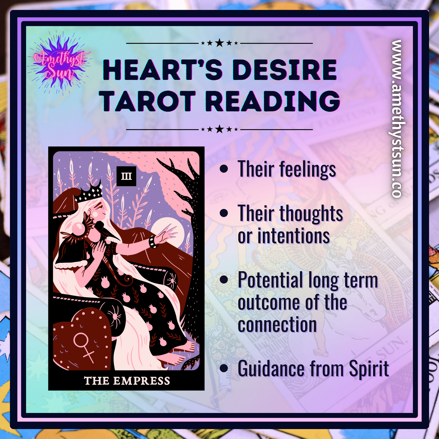 Want a reading but unsure of where to start? Welcome to my Tarot Spread Library!