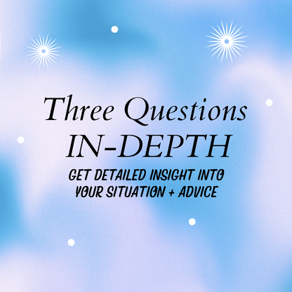 Three In-Depth Questions Tarot Reading