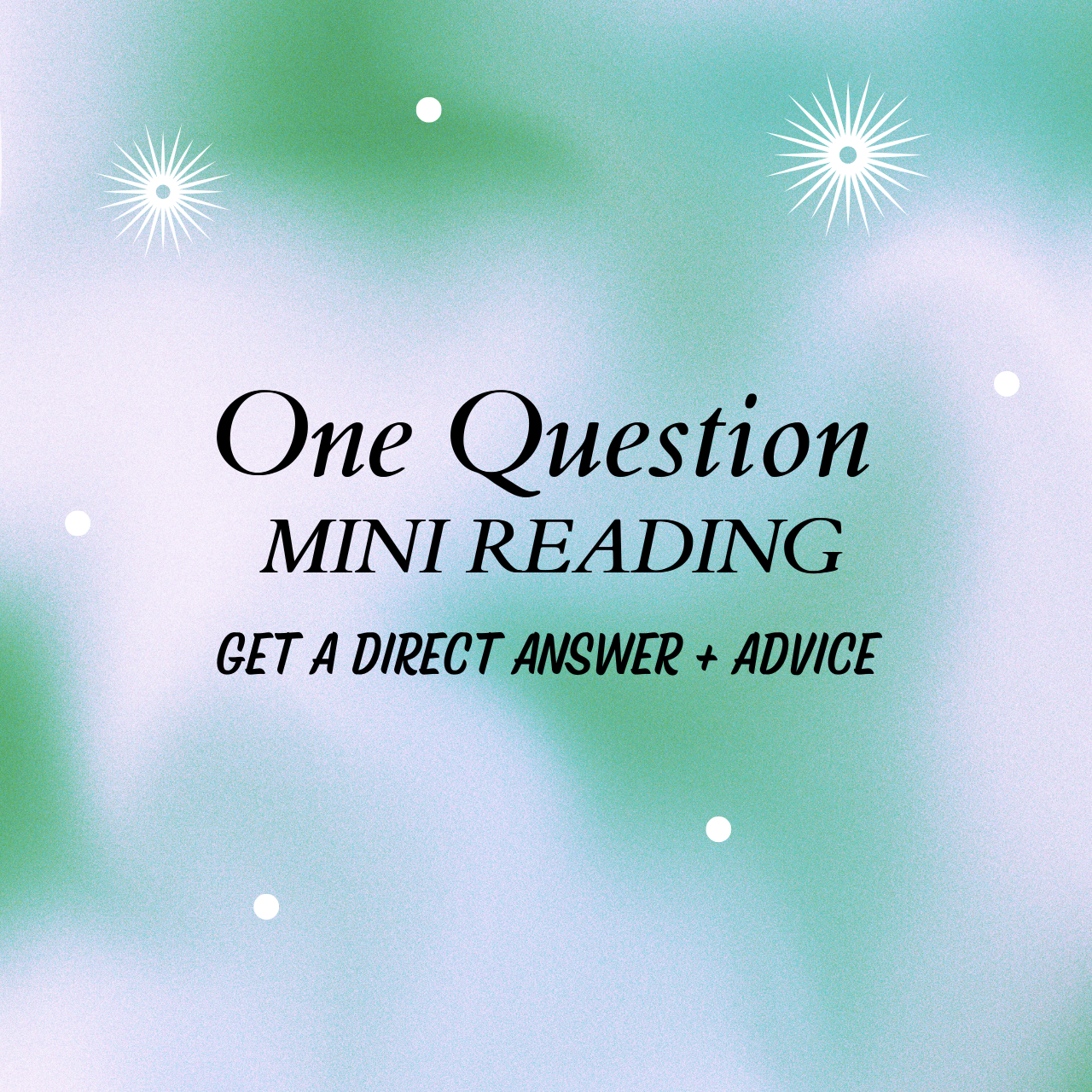 One Question Mini Tarot Reading